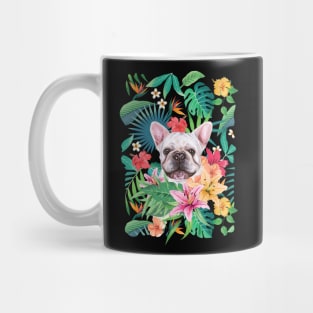 Tropical Cream White Frenchie French Bulldog 4 Mug